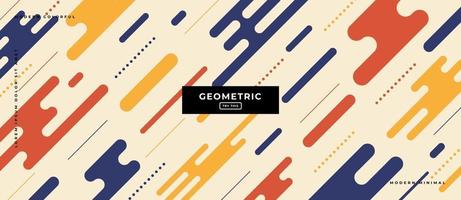 Geometric Flat Design Shapes Background. vector