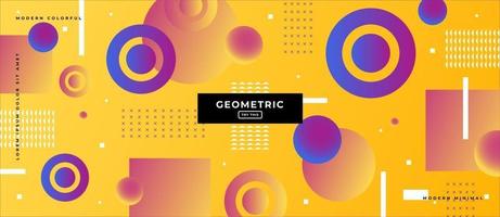 Flat Design Style Geometric Polygon Shapes Background. vector