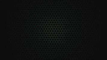 futuristic green and black color hexagonal background vector