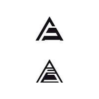 inspiración de diseño de logotipo de cadena triangular futurista vector