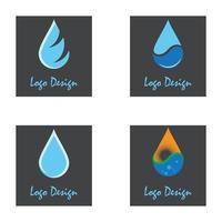 Water drop Logo Template vector illustration design