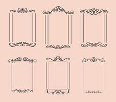 Set of elegant design elements for decorative vector illustration