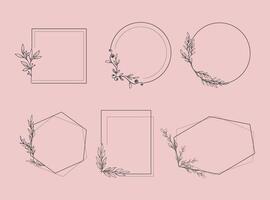 Set of elegant design elements for decorative vector illustration