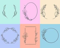 Set of elegant design elements for decorative vector illustration