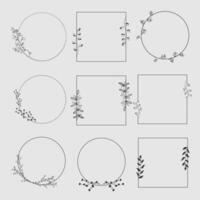 Set of elegant design elements for decorative vector illustration