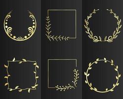 Set of elegant design elements for decorative vector illustration