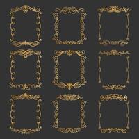 Set of elegant design elements for decorative vector illustration