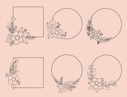 Set of elegant design elements for decorative vector illustration