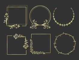 Set of elegant design elements for decorative vector illustration