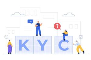 KYC mean Know Your Customer, Which is the process of authentication vector