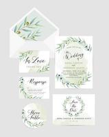wedding invite card vector