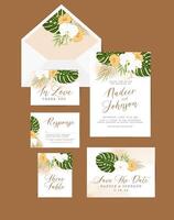 wedding invite card vector