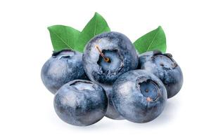 Blueberries isolated on white background with clipping path. photo