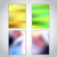 collection of blurred cover designs vector