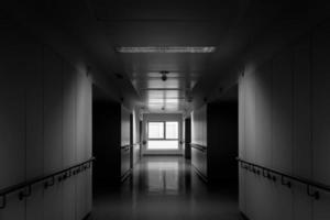 Empty hospital corridor photo