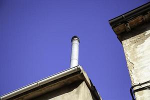 Industrial chimney smoke outlet photo