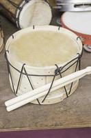 Drum with drumsticks photo