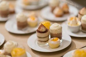 Catering food, dessert and sweet, mini canapes, snacks and appetizers, food for the event, sweetmeat