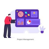 Project Management and Analytics vector