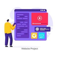 Online Website Project vector