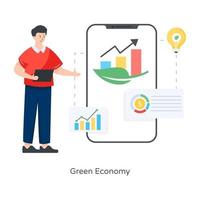 Green Economy Analytics vector