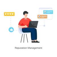 Reputation Management and Reviews vector