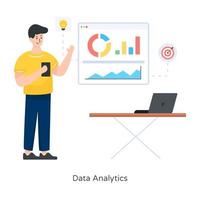 Data Analytics and presentation vector