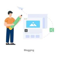 Blogging and Content vector