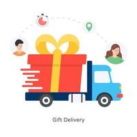 Gift Delivery and Surprise vector