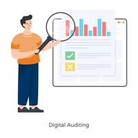 Digital Auditing and Website vector