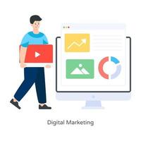 Digital Marketing and infographic vector
