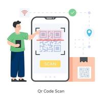 escaneo de código qr vector