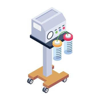 Concentrator Automatic Suction Machine vector