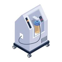 Oxygen Machine and Equipment vector