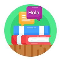 traducción de libros y diccionarios vector