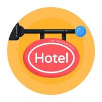 Hotel Board and Notice vector