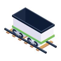 caja de vagón de ferrocarril vector