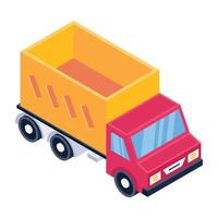 Loader Van Delivery vector