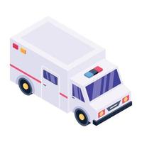 Hospital vehicle Ambulance vector