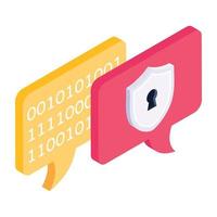 End to end Encrypted Chat vector