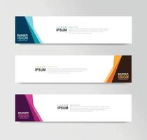 Vector Abstract Banner Design Web Template