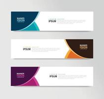 Vector Abstract Banner Design Web Template