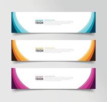 Vector Abstract Banner Design Web Template