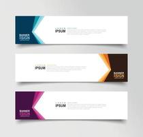 Vector Abstract Banner Design Web Template