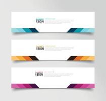 Vector Abstract Banner Design Web Template