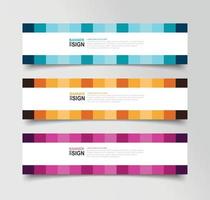 Vector Abstract Banner Design Web Template