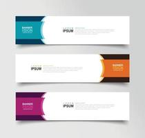 Vector Abstract Banner Design Web Template