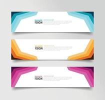 Vector Abstract Banner Design Web Template