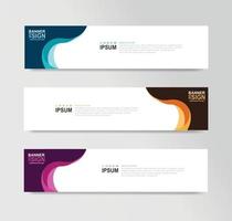 Vector Abstract Banner Design Web Template