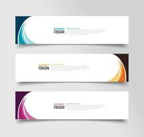 Vector Abstract Banner Design Web Template